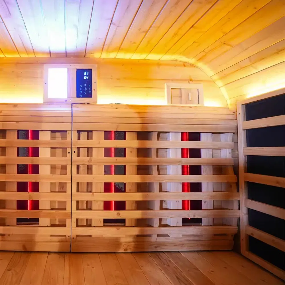 Инфракрасная сауна из канадского хемлока и красного кедра