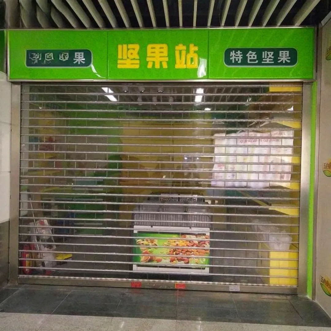 Versatile PVC Perspective Rolling Shutter Automatic Door for Commercial