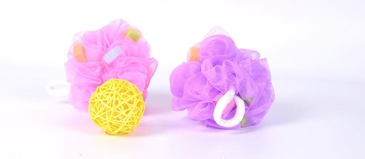 Comfortable Silicone Bath Scrub Loofah Sponge Soft Round Body Exfoliating Ball for Household Use Skin-Friendly Bath Supply