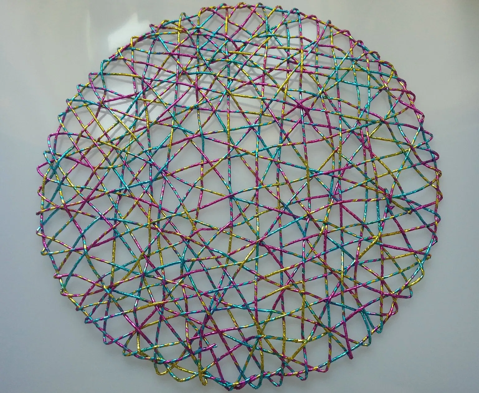 Handmade Round Fsc Paper Rope Straw Placemats