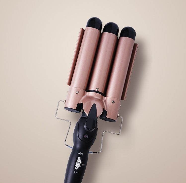 3 Barrel Curling Iron Hair Crimper Professional Hair Curling Wand with Two Temperature Control, Fast Heating Portable Crimpers for Waving