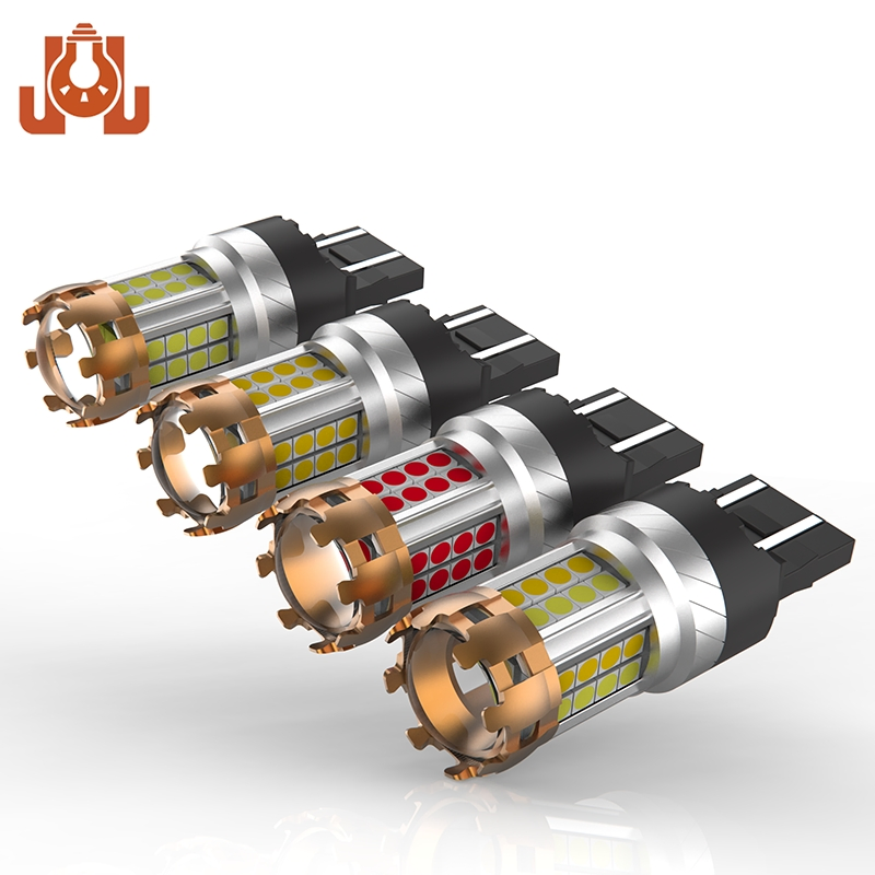 Светодиодные лампы T20 7443/7440 для авто, белые и янтарные