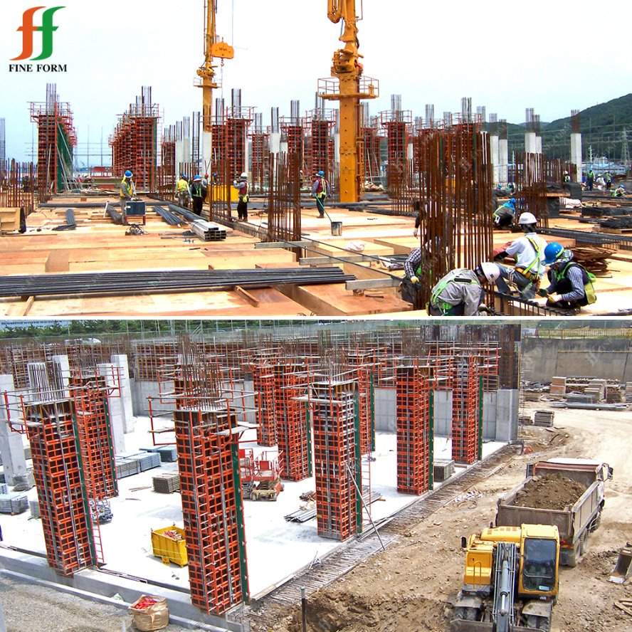 Fineform Customized Quality-Assured Cost-Effective Reusable Shuttering Column Wall Formwork for Construction