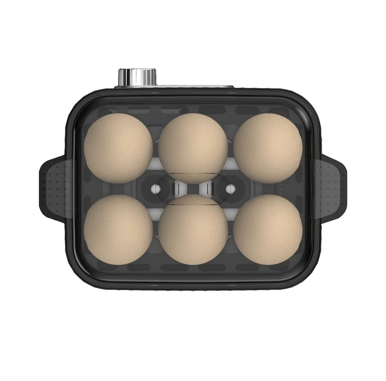 400W Electric Egg Cooker with Timer for Perfectly Boiled 6 Eggs