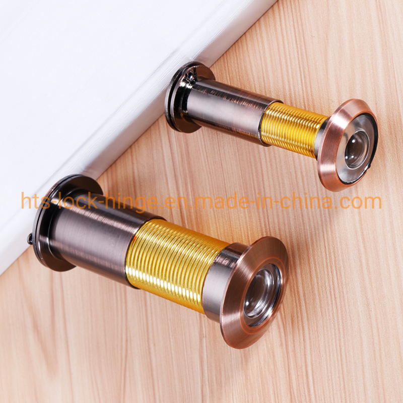 Security Door Viewer 200 Degree Wide Angle with Rotating Privacy Cover by Zinc Alloy Door Viewer