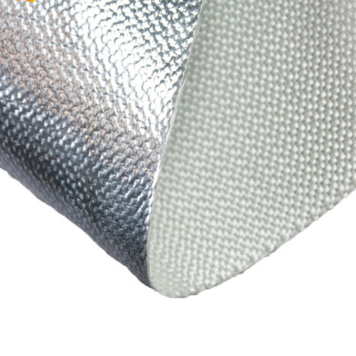 Aluminized Foil Thermal Heat Insulation Material Backed Aluminum Fiberglass Cloth for House