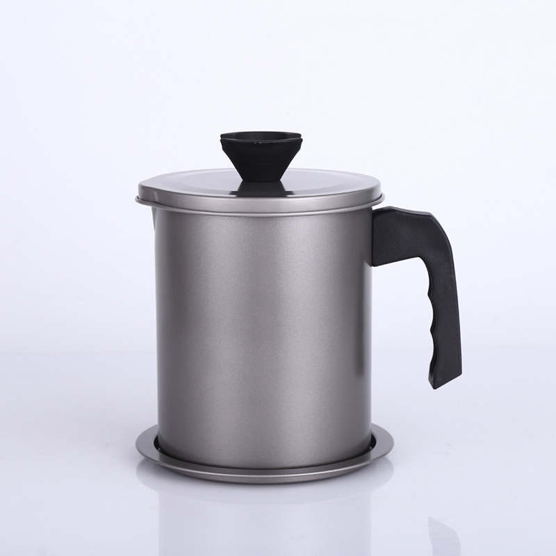 304 Stainless Steel Household Oil Filter Jug Large Capacity with Lid