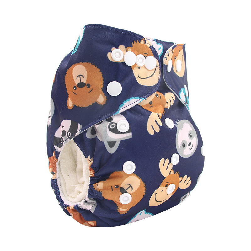 New Patterns of Washable Breathable Diaper Pants for Babies Aged 0-3 Years Old with Leak-Proof Cloth Pockets
