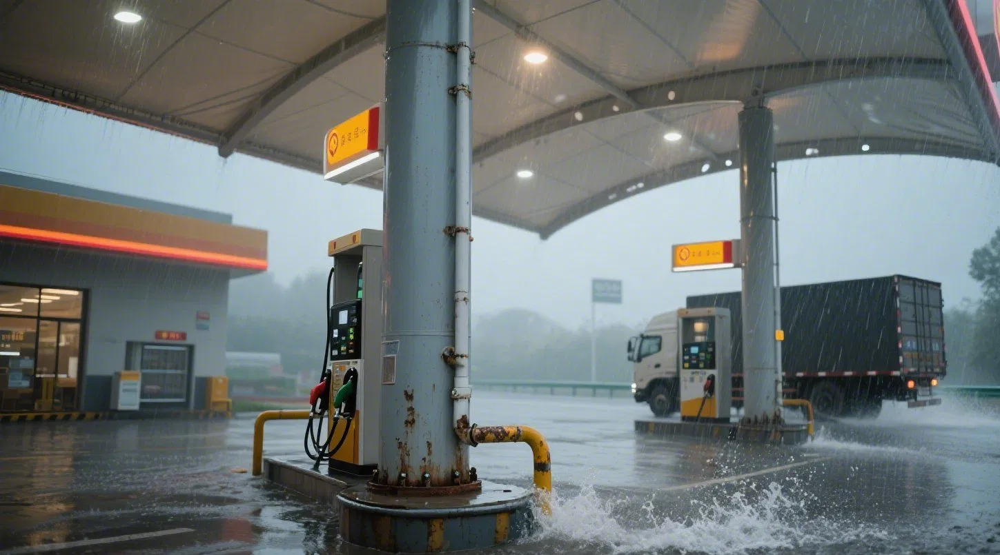 Heavy-Duty PTFE Gas Station Canopy for Extreme Conditions