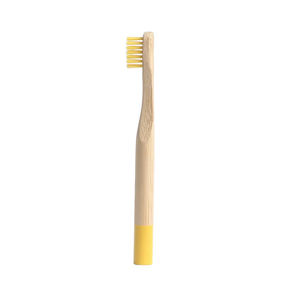 Biodegradable Logo Toothbrush Private Laser Logo Personalized Bamboo Toothbrush with Medium Bristle