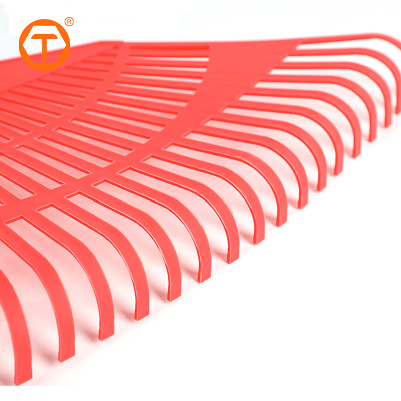 Plastic Rake Tine Lightweight 23 Teeth Garden Hand Without Handle