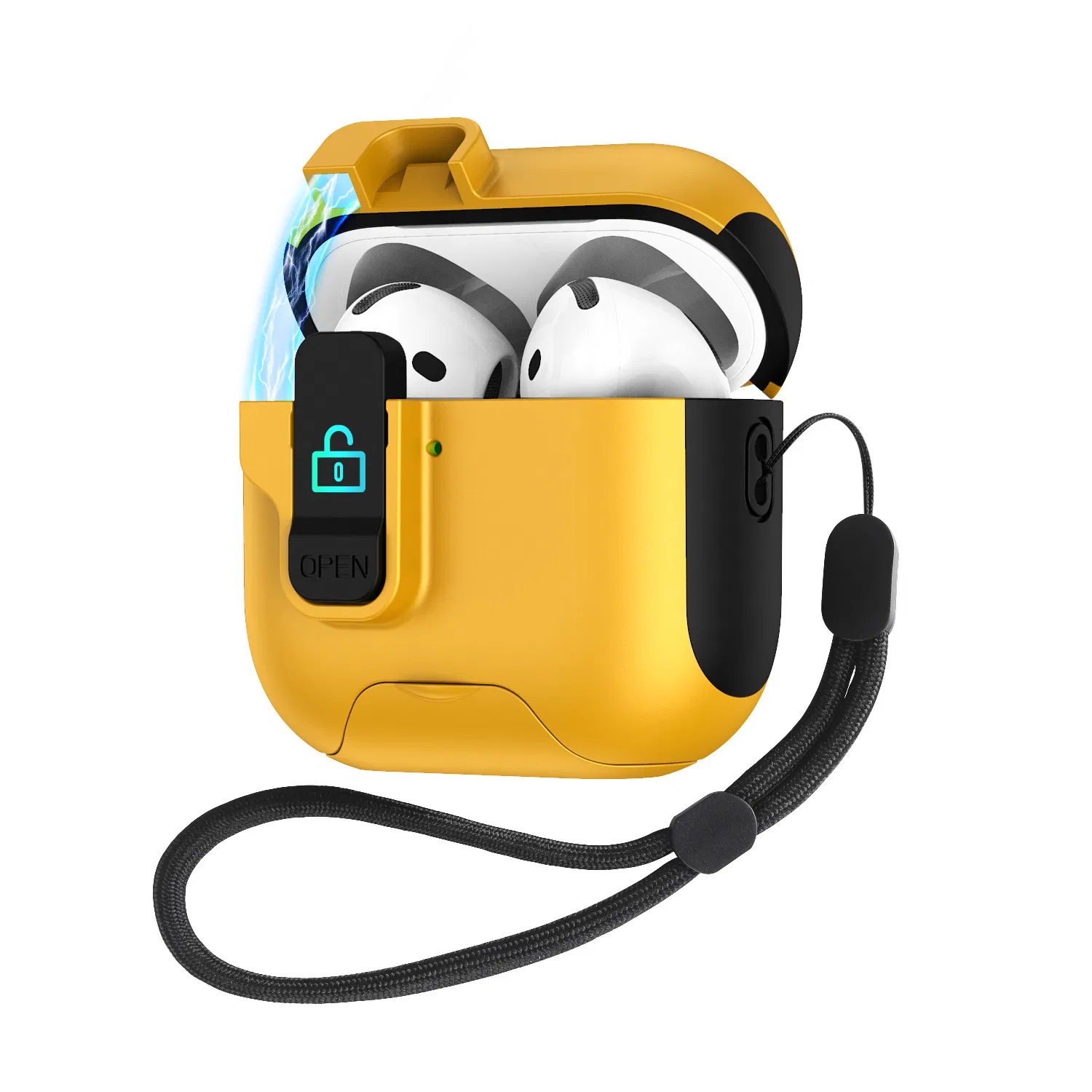 Чехол для AirPods Pro 3, защитный футляр с откидной крышкой