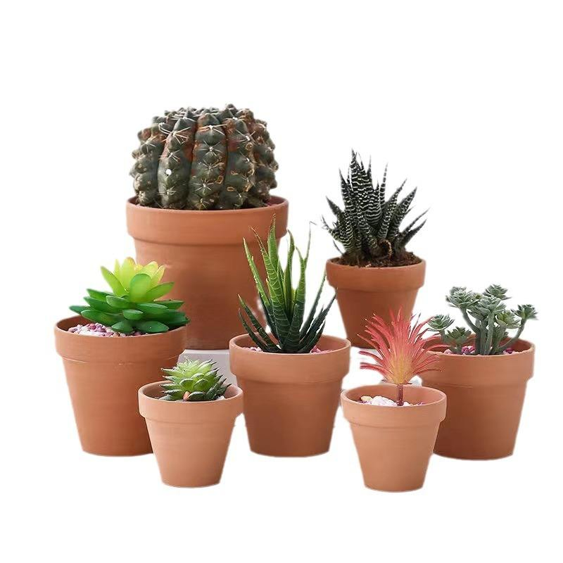 Wholesale Eco-Friendly Classic Multi-Size Succulents Cactus Planter with Drainage Hole Ceramic Flower Pots for Home Garden Decor