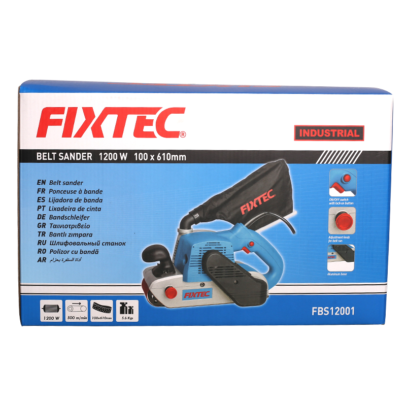 Fixtec Belt Sander Industrial 1200W Variable Speed Belt Sander for Woodworking