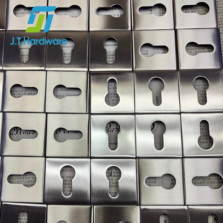 Stainless Steel Entrance Handles Lock Wooden Interior Solid Door Lever Handle