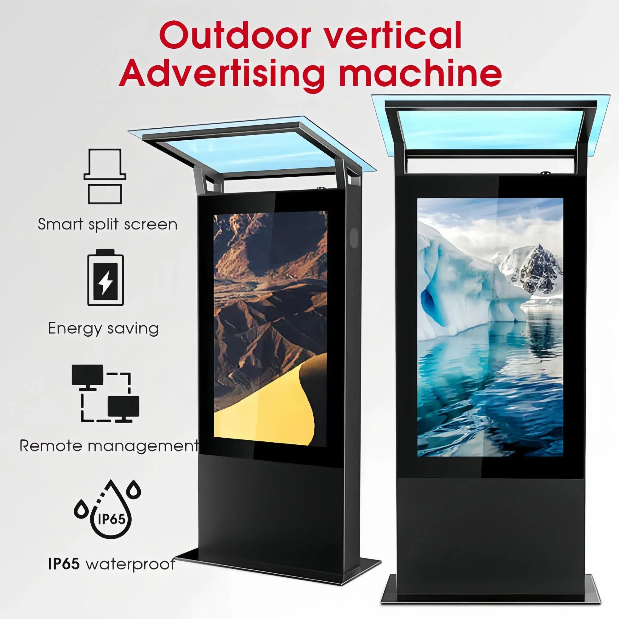 Уличный LCD-дисплей 55 дюймов для рекламы