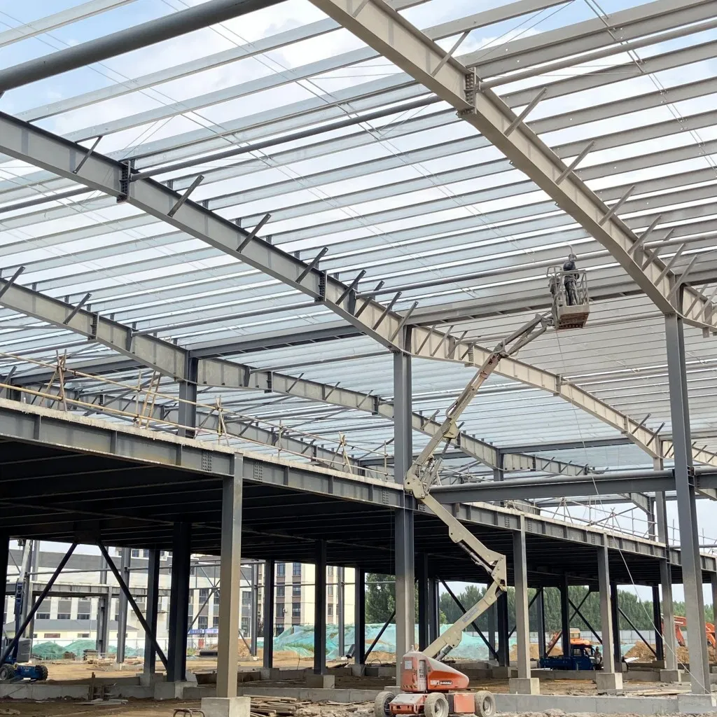 Steel Structure Industrial Building Workshop with Contemporary Design, Prefabricated Building Strong Factory.