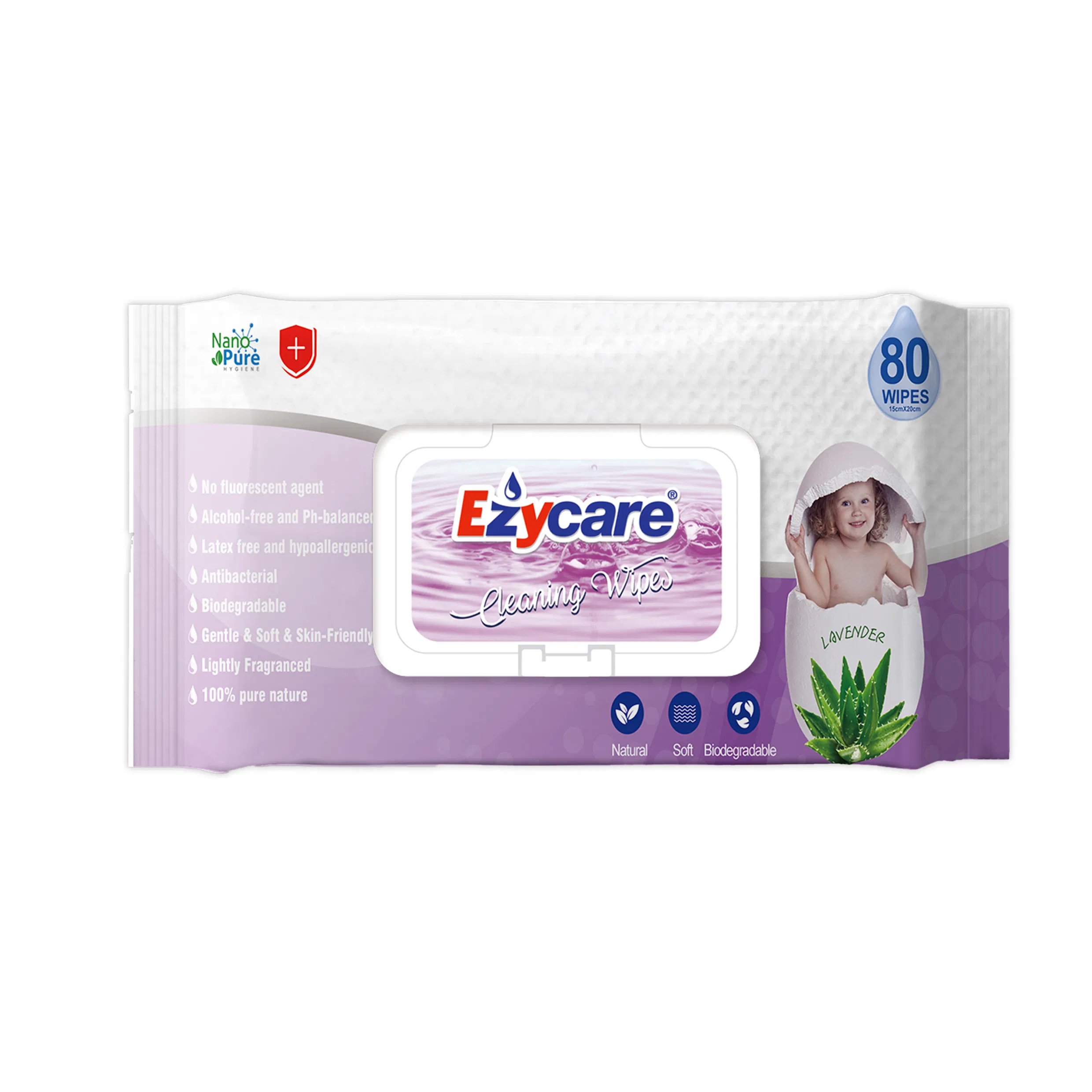Purewater Gentle Cleansing Wet Wipes for All Skin Types