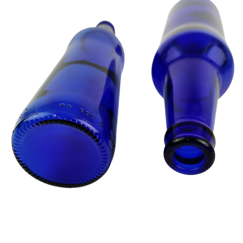 500ml Customized Beer Glass Bottle Blue Color Bottles