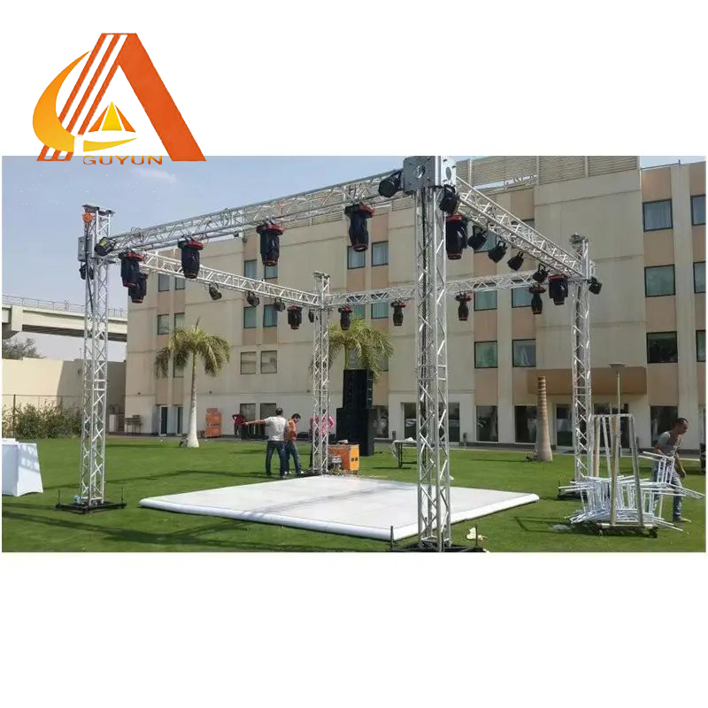 Hot Sale Wind-Resistance Aluminum Alloy Stage with Lighting Truss for Music