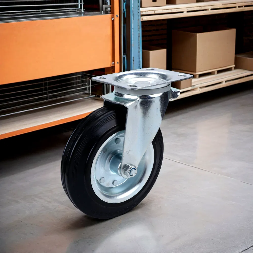 Heavy-Duty 6/8 Inch Caster Wheel for Garbage Bin Applications