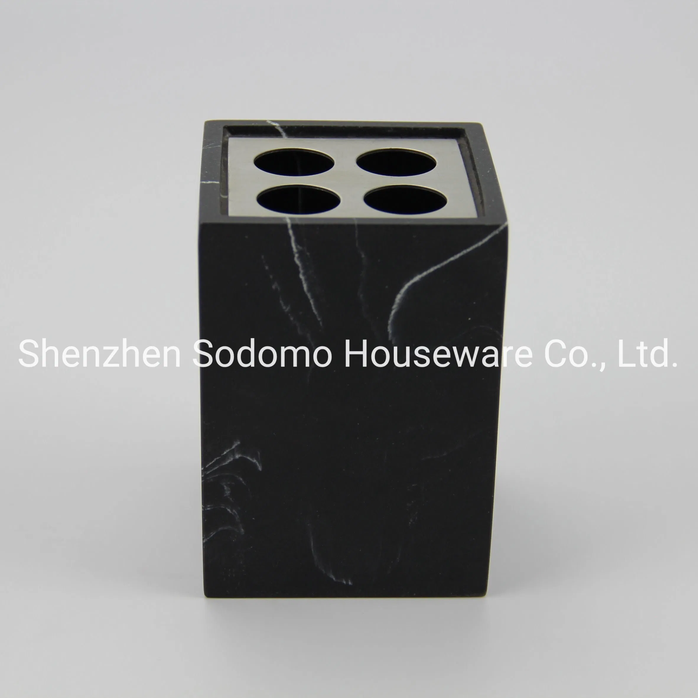 Hot Selling Good Quality Resin Bathroom Toothbrush Holder (BP0002-BMA)
