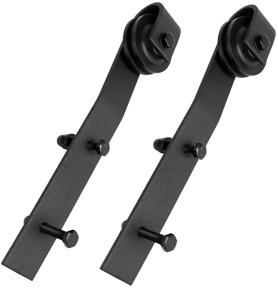 Sliding Library Ladder Hardware Track Set Kit with Bottom Wheel