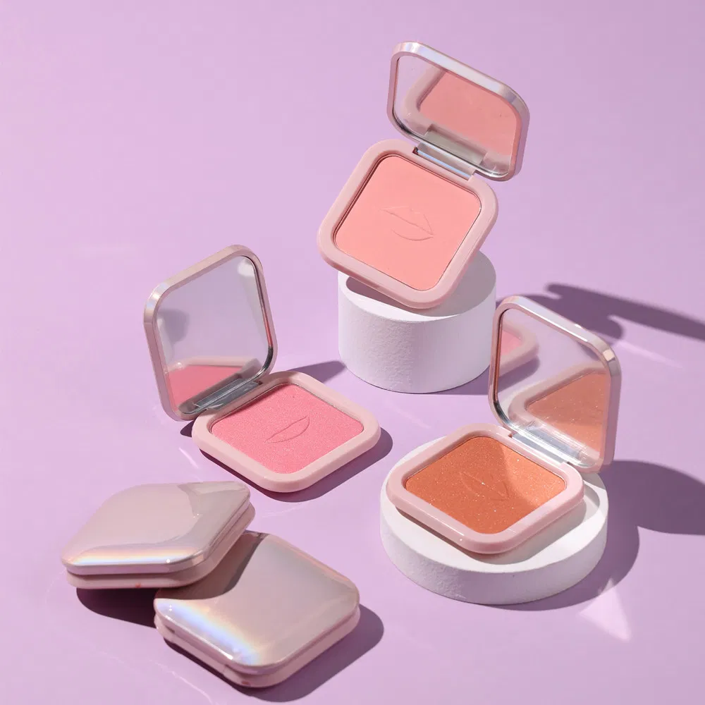 Custom Makeup Palette 6 Colors Square Blush Palette Bronzer Highlighter Palette Blush Private Label