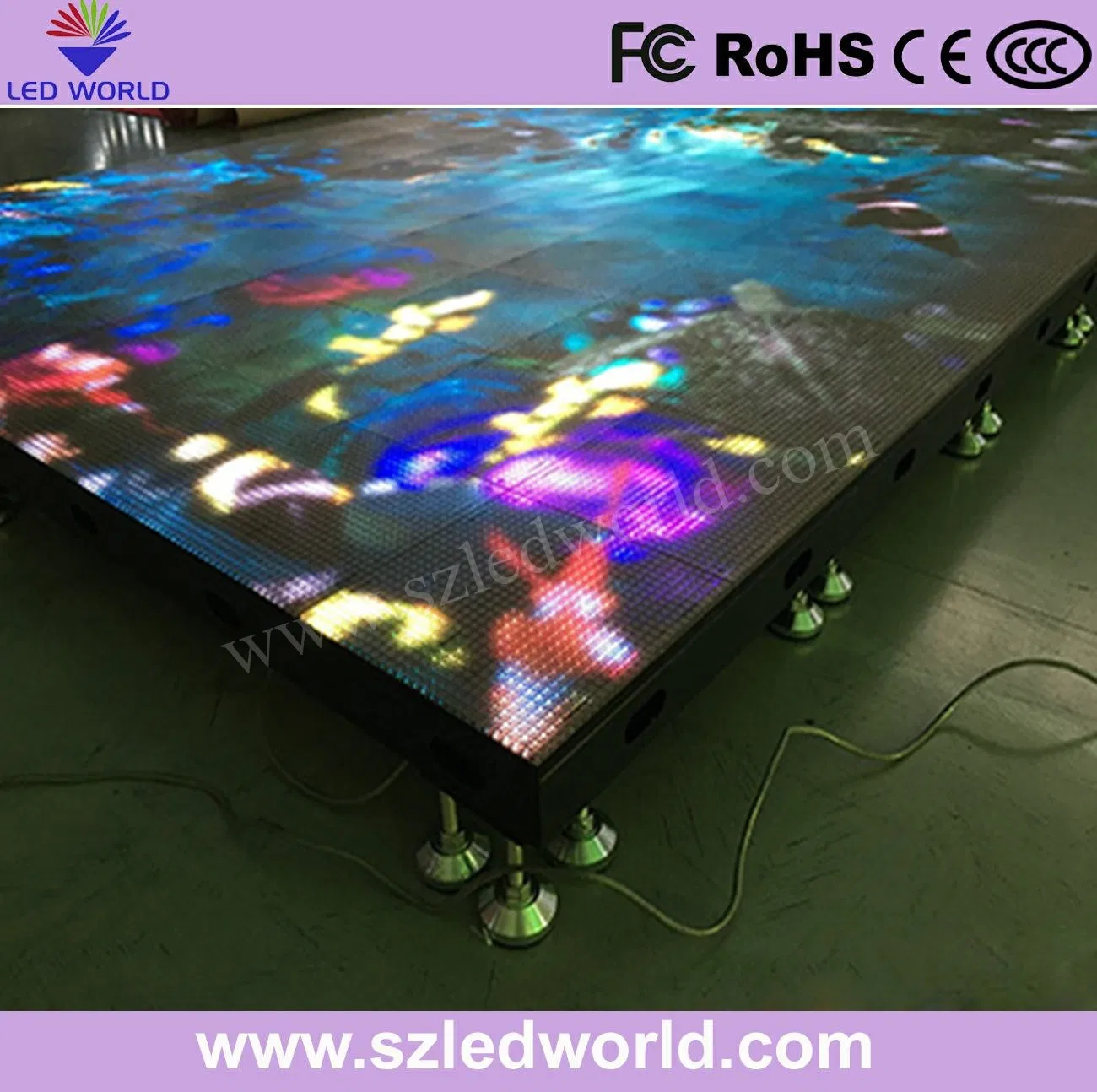 P6.25 Waterproof RGB LED Dance Acrylic Floor Display Screen for Wedding Party