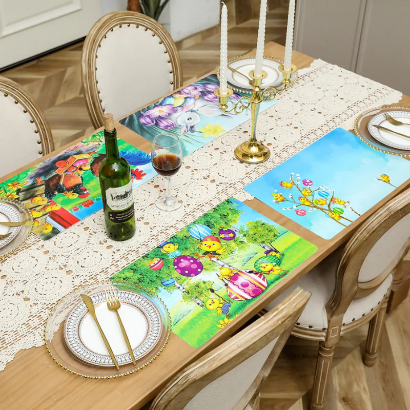 New Washable Plastic PP Table Mat with Unique Design for Protection Dining