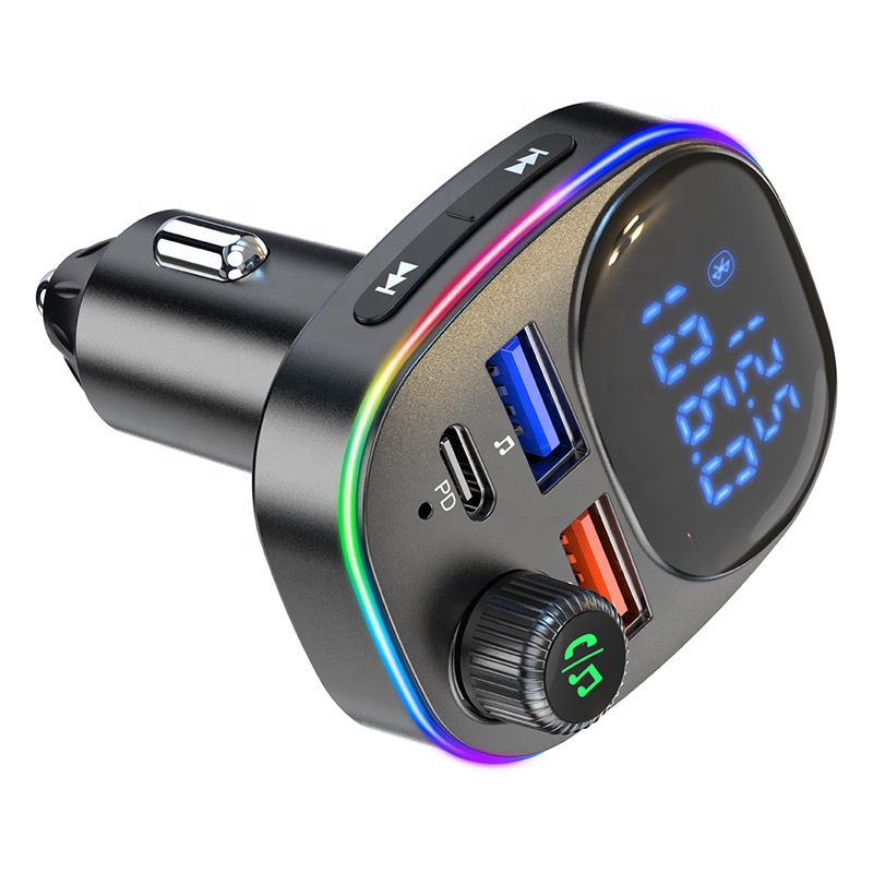 FM трансмиттер автомобильный BC82 Bluetooth громкая связь зарядка