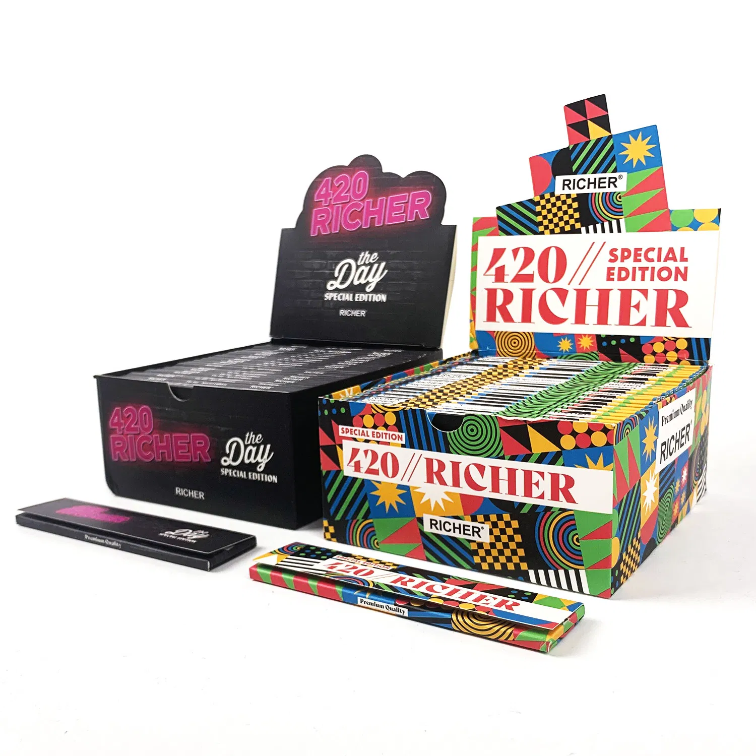 Custom Rolling Paper Insert Magnetic Closure King Slim 1 1/4 Singe Size