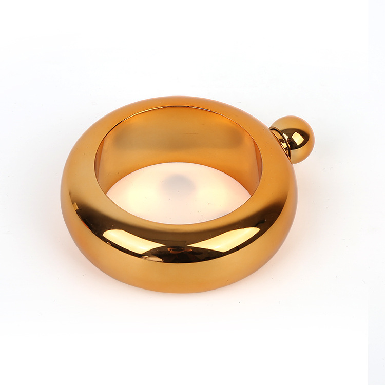 304 Stainless Steel3.5oz Portable Colorful Flagon Hip Flask Wine Pot