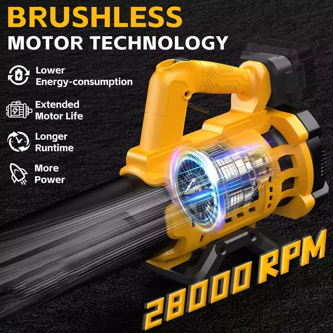 Cordless Electric Backpack Leaf Blower Efficient Battery Powered Tool