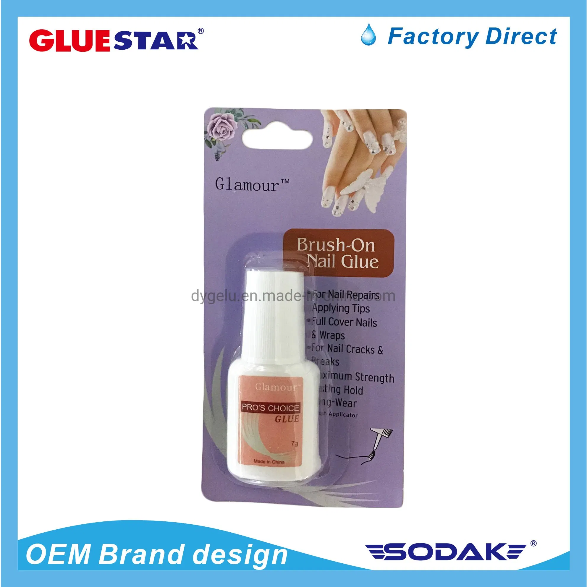 High Quality Strong Long Lasting Nail Glue for Press on Nails Decoration Jewelry Super Strong Nail Glue