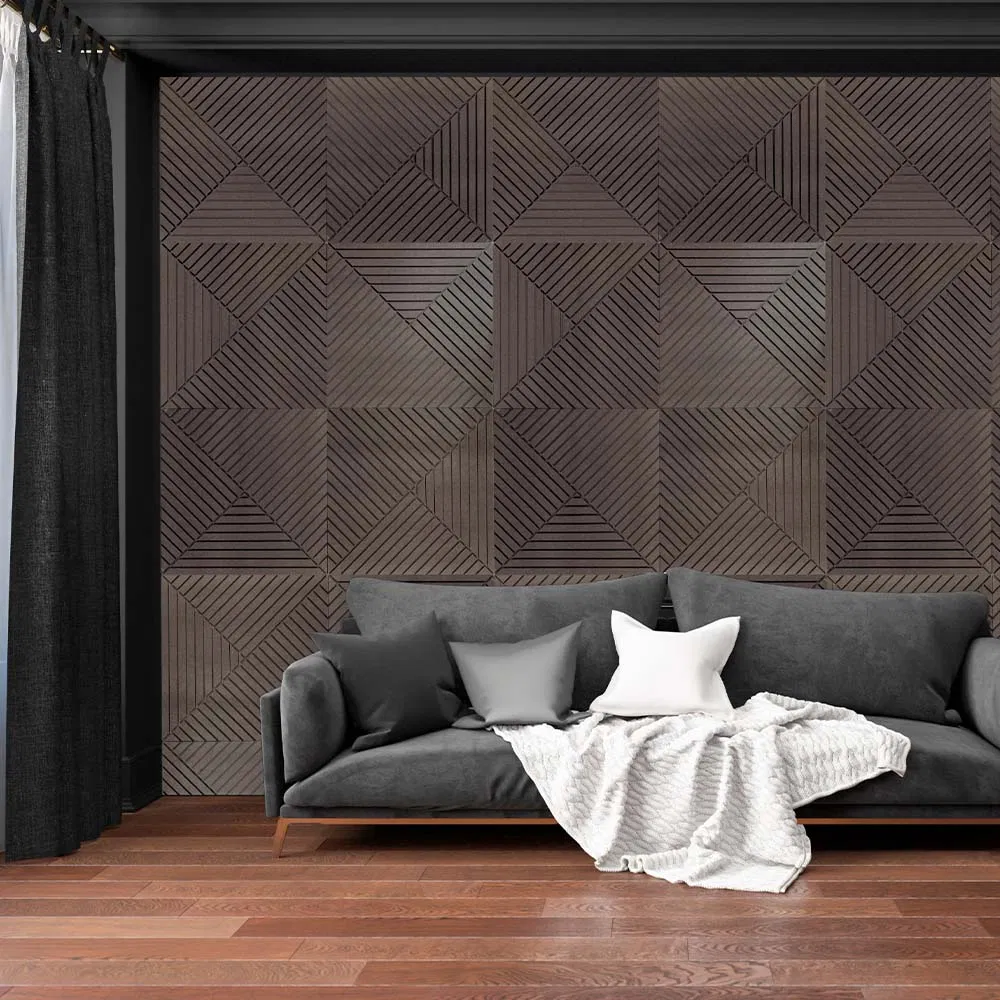 Office Home Decor Wall and Ceiling Acoustic Panel Soundproof Wood Slat Acoustic Wall Panels