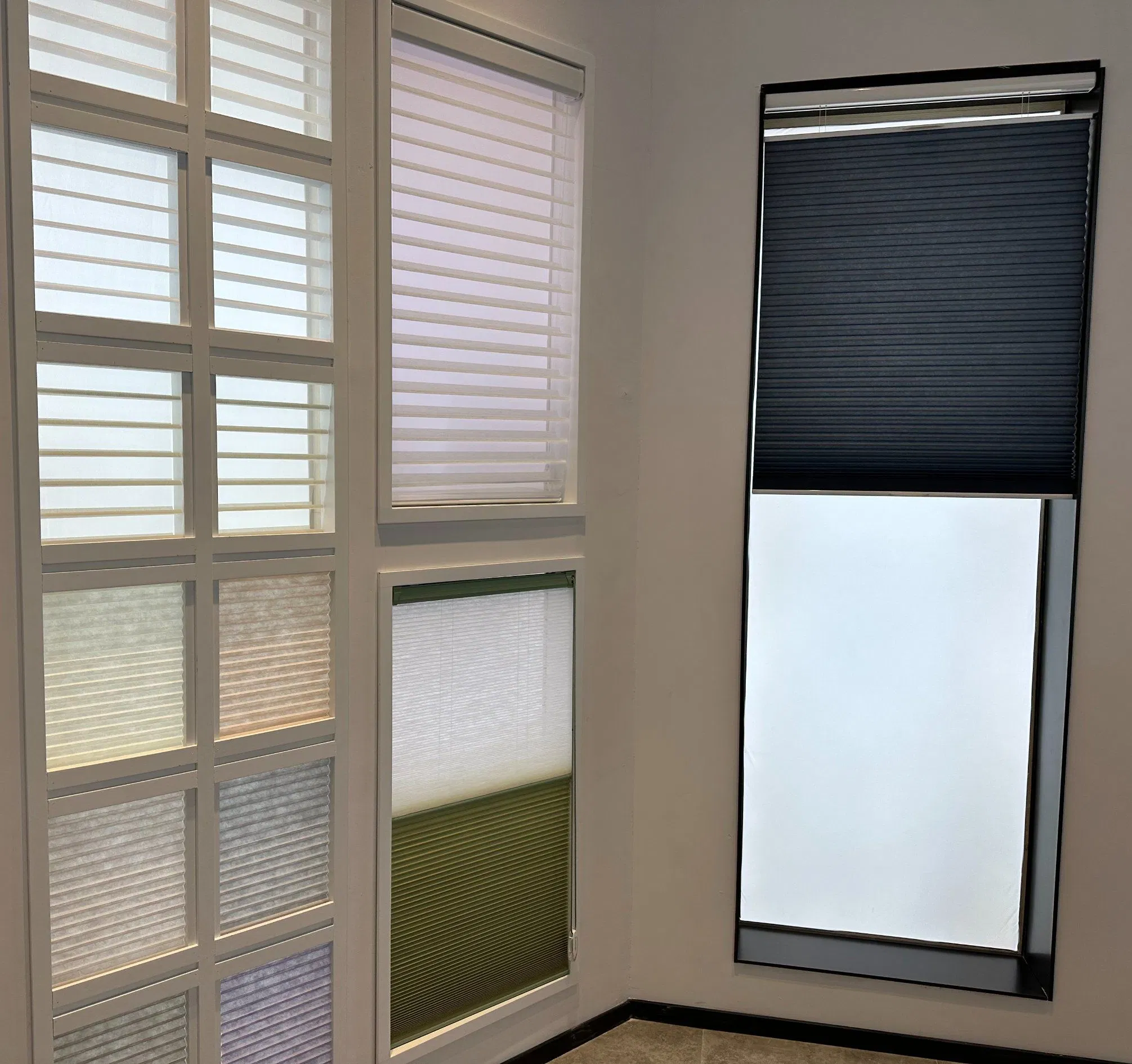 Persianas Electricas De panel Double Blackout Electric Honeycomb Blinds
