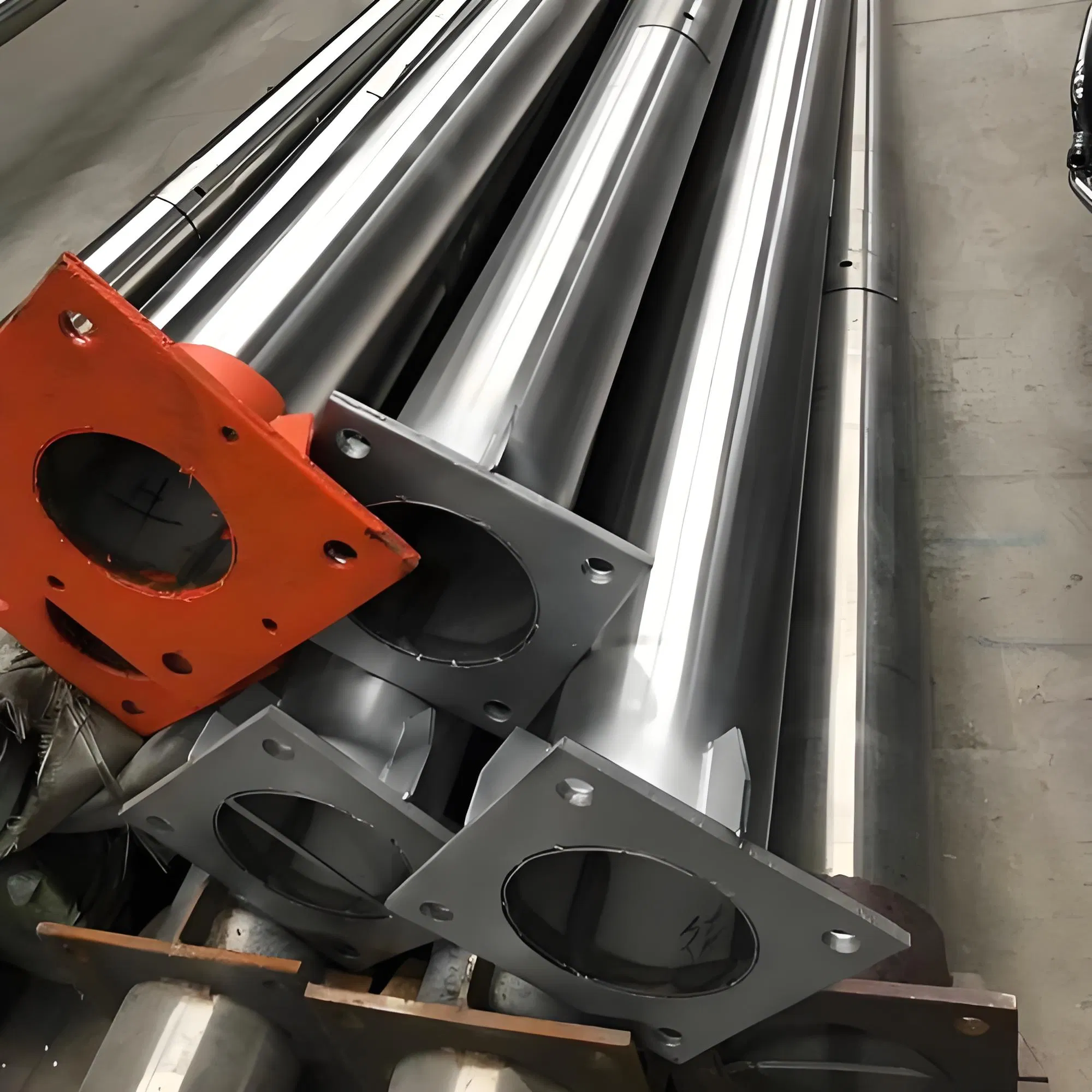 Top Quality Outdoor Gold Flag Pole Automatic Stainless Steel Flagpole Remote Control Decoration Conical Flag Pole