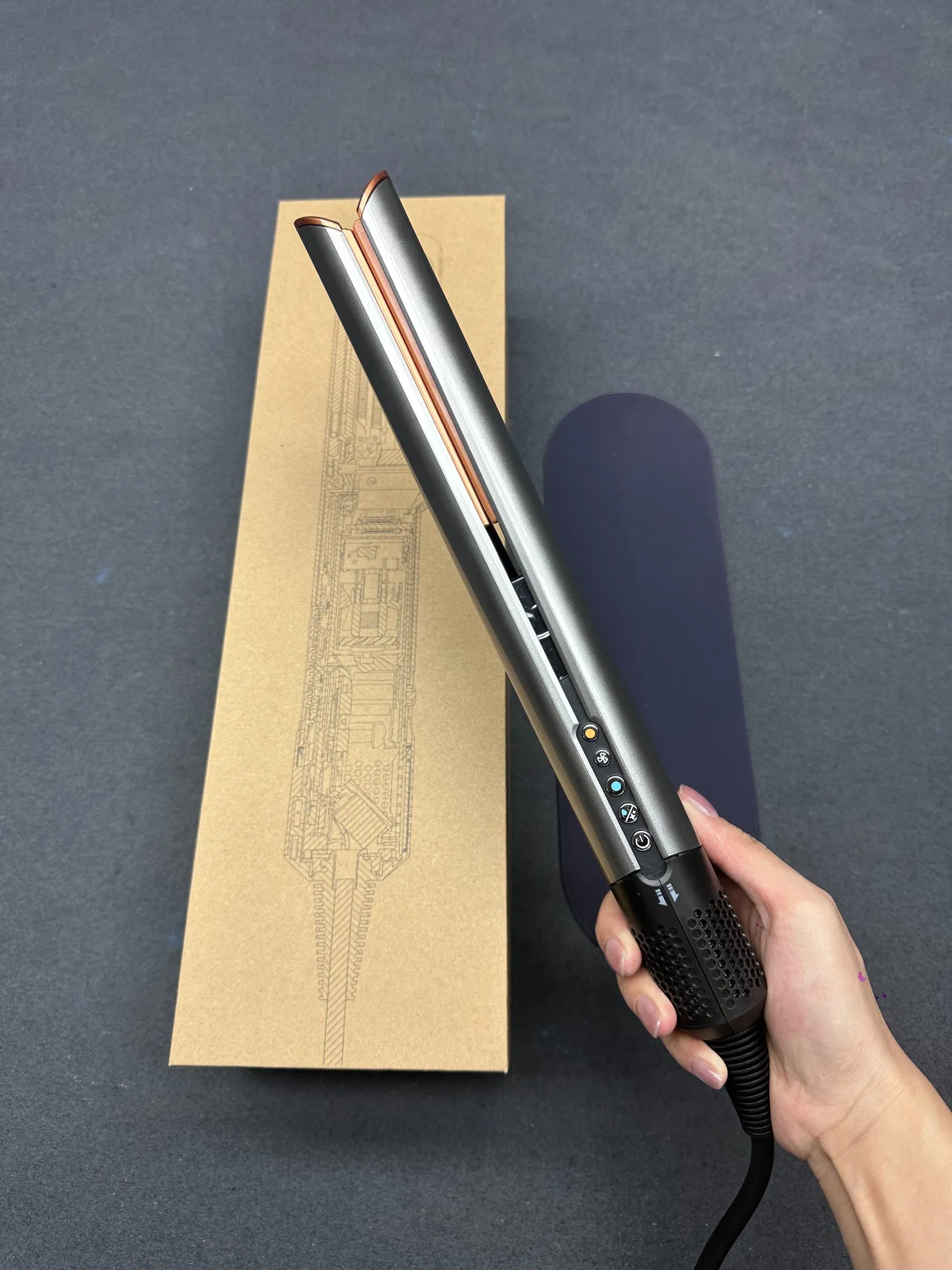 Ht01 Best Original Airstrait Hair Dryer Straightener Son Airwrap Dy 2-in-1