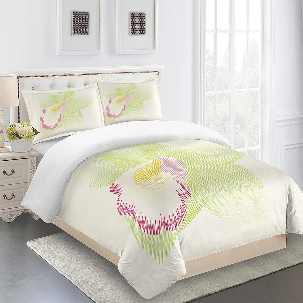 Luxury Printed 3 Pieces Bedding Duvet Cover Set, Duvet Cover with Two Pillowcases