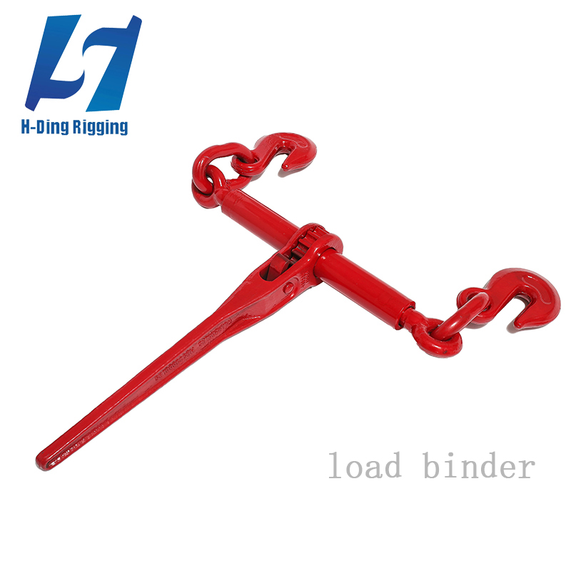 Us Type Red Painted Carbon Steel Drop Forged Ratchet Type Chain Load Binder Forged Handle