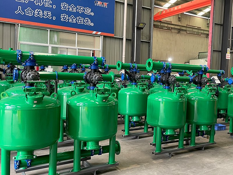 50m3/H 24 Inch 2 Units Automatic Backwash Agriculture Sand Filter