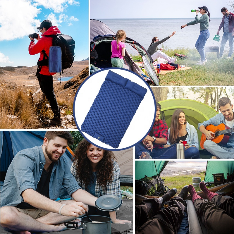 Two-Person Wide Inflatable Sleeping Pad Self-Inflatable Sleeping Pad Camping Mattress
