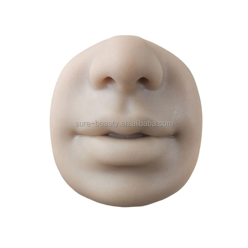 Silicone Mouth Nose Model Professional Practice Piercing Tools Nasal Ring Nose Stud Display Model Tools Reusable Body Jewelry