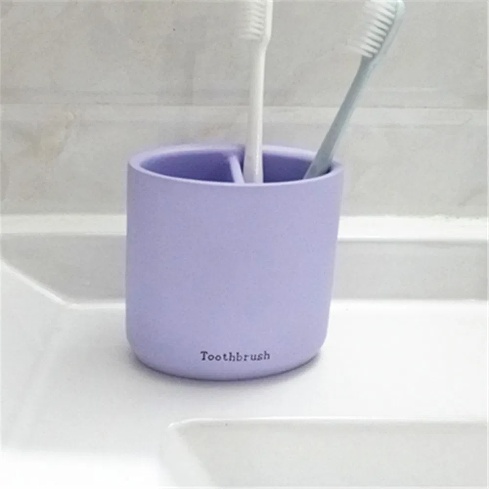 Top Selling Wholesale Stone Polyresin Toothbrush Holder for Home (BP2392-PUP)