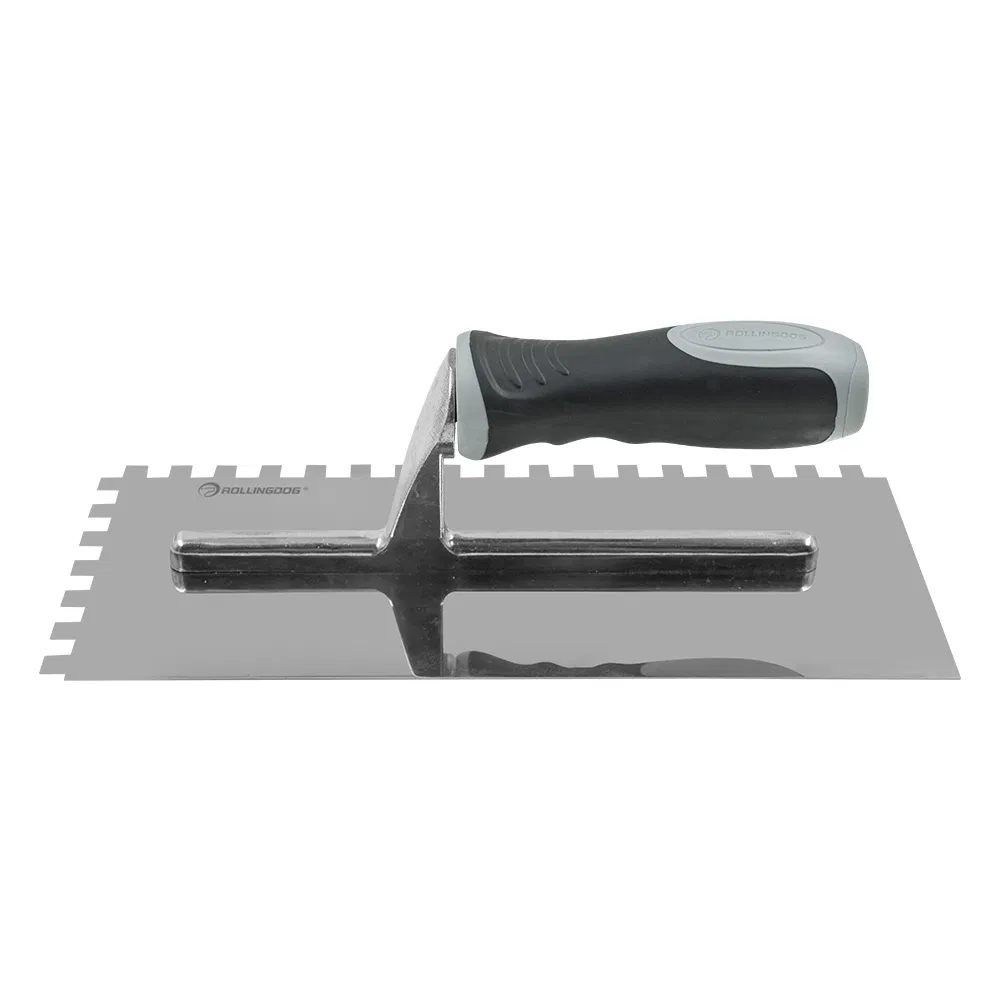 Rollingdog PRO 50102 Polished 420 Stainless Steel Plastering Trowel
