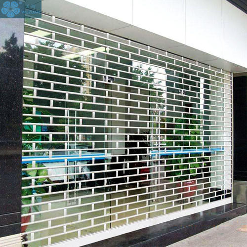 Anti Theft Security Motorized Control Transparent Polycarbonate Slat Roller Shutter Doors