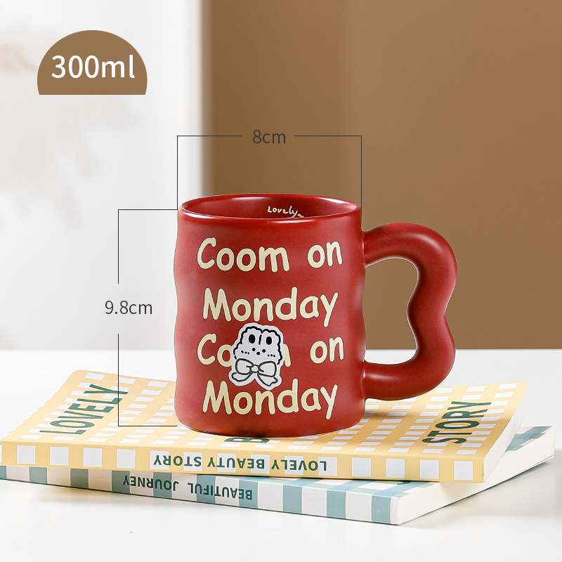 Ceramic Cute Creative Cartoon Home Round Mug