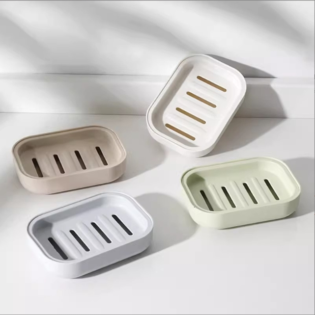 Draining Soap Dish, Creative Bathroom Handcrafted Soap Holder, Plastic Soap Tray