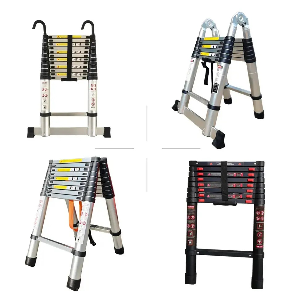 Aluminum Telescopic Extendable Ladder for Length 2.7-6.3m
